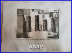 Niccolo MOGALLI (1723-c. 1767) Ruines romaines Collection de 15 estampes