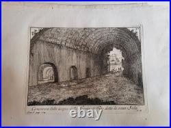 Niccolo MOGALLI (1723-c. 1767) Ruines romaines Collection de 15 estampes