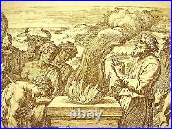 Noé bâtit un autel à l'Eternel La Bible Nicola Chaperon 1649 ap Raphaël Vatican