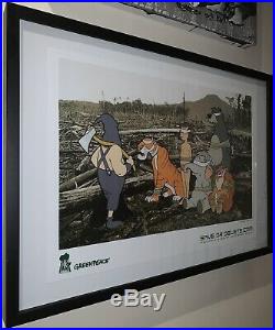 ORIGINAL BANKSY SAVE OR DELETE GREENPEACE Pack GrossDomesticProduct Limited Sign