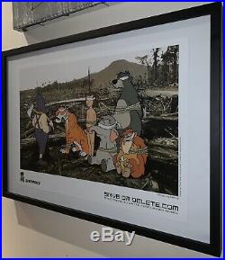 ORIGINAL BANKSY SAVE OR DELETE GREENPEACE Pack GrossDomesticProduct Limited Sign