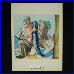 Offset-Lithographie Originale Max Beckmann Le Wels 1947 32x24 Cm P. MIN