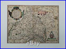 Old Map - Abraham Ortelius - Moravia Bohemica - 1573 Latin B Version