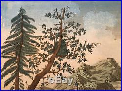 PEKIN Chine Chinese 18 ème Rare Gravure colorée d'époque XVIII Muraille