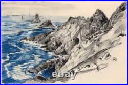 POINTE DU RAZ Edition Velin d'Annam MATHURIN MEHEUT 1930 originale gravure