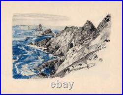 POINTE DU RAZ Edition Velin d'Annam MATHURIN MEHEUT 1930 originale gravure