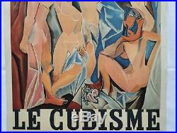 Pablo PICASSO Affiche LITHOGRAPHIE 1953 Le CUBISME Musee Art Moderne DEMOISELLES