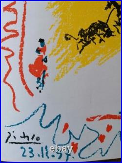 Pablo PICASSO, Petite corrida, lithographie originale, 1958