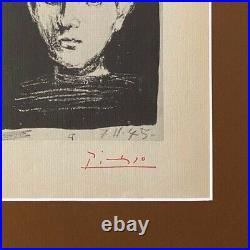 Pablo Picasso 1947 Signée Imprimé Mat À Être Encadré 27.9X35.6cm Liste @