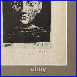 Pablo Picasso 1947 Signée Imprimé Mat À Être Encadré 27.9X35.6cm Liste @ 1