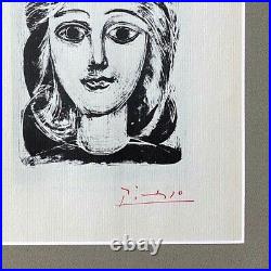 Pablo Picasso 1947 Signée Imprimé Mat À Être Encadré 27.9X35.6cm la Liste