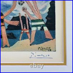 Pablo Picasso 1948 Beau Signée Imprimé Mat 11 X 14 + Liste =^