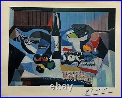 Pablo Picasso 1948 Beau Signée Imprimé Mat 11 X 14 + de Liste