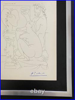 Pablo Picasso 1955 Artistique Chair Signée Imprimé + Cadre