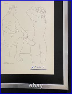 Pablo Picasso 1955 Artistique Chair Signée Imprimé + Encadré
