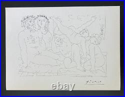 Pablo Picasso 1955 Artistique Chair Signée Imprimé Encadrées