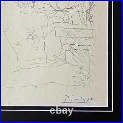 Pablo Picasso + 1955 Signée Superbe Imprimé Mat 11 X 14 + Liste #1