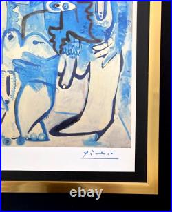 Pablo Picasso + 1972 Signée Vintage Chair Imprimé Avec Neuf Cadre + List