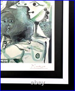 Pablo Picasso + 1972 Signée Vintage Famille Imprimé Avec Neuf Cadre + Buy It