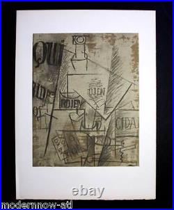 Pablo Picasso Lithographie L/E 28/100 Bfk Rives 51x66 + Chat Réf. C137 + Cadrage
