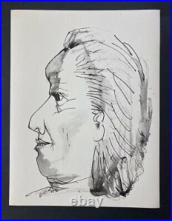 Pablo Picasso Original 1957 Lithographie 26/266 + Ancien Femme Profil