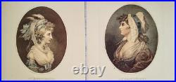 Paire Gravures ovales St James & Giles Beauty G. H Benwell/ F. Bartolozzi. 1783 Paire Gravures ovales St James & Giles Beauty G. H Benwell/ F. Bartolozzi. 1783