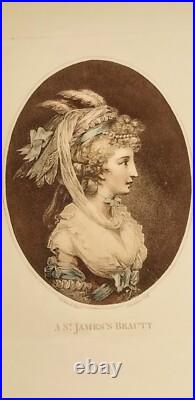 Paire Gravures ovales St James & Giles Beauty G. H Benwell/ F. Bartolozzi. 1783 Paire Gravures ovales St James & Giles Beauty G. H Benwell/ F. Bartolozzi. 1783