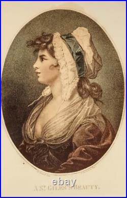 Paire Gravures ovales St James & Giles Beauty G. H Benwell/ F. Bartolozzi. 1783 Paire Gravures ovales St James & Giles Beauty G. H Benwell/ F. Bartolozzi. 1783