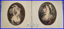 Paire Gravures ovales St James & Giles Beauty G. H Benwell/ F. Bartolozzi. 1783 Paire Gravures ovales St James & Giles Beauty G. H Benwell/ F. Bartolozzi. 1783