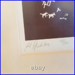 Paire de lithographies signées, numérotées et encadrée M. Gubler