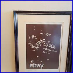 Paire de lithographies signées, numérotées et encadrée M. Gubler