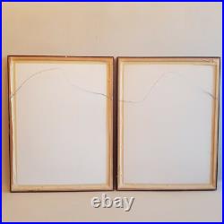 Paire de lithographies signées, numérotées et encadrée M. Gubler