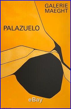 Palazuelo affiche lithographie 1963 art abstrait abstraction Espagne Barcelone