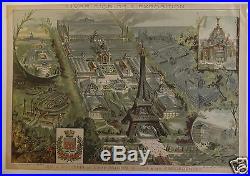 Paris Exposition Universelle 1889 vue générale 19ème siècle