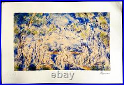 Paul Cézanne Bagnants Lithographie (Gauguin Georges Seurat Édouard Manet)