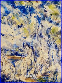 Paul Cézanne Bagnants Lithographie (Gauguin Georges Seurat Édouard Manet)