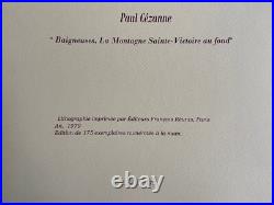 Paul Cézanne Bagnants Lithographie (Gauguin Georges Seurat Édouard Manet)