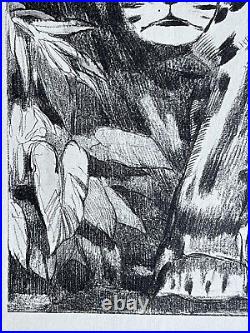 Paul JOUVE Gravure Animalière Lithographie ART DECO Panthere panther Tigre Tiger