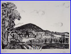 Paysage LITHOGRAPHIE Andre UTTER 73/101 XX°