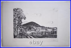 Paysage LITHOGRAPHIE Andre UTTER 73/101 XX°