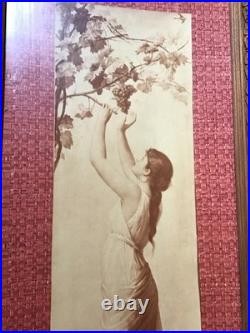 Pendant Lithographies Art Nouveau Signée Jean Benner 1885 Allégories Saisons