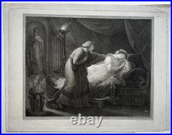 Penelope Euryclee GRAVURE Ryland ANGELICA KAUFFMANN Boydell 1785