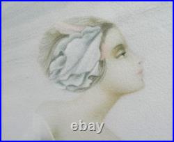 Philippe Augé, lithographie cheval blanc numérotée 180/275 et contresignée