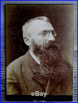 Photo Photographie albumine Portrait DAuguste Rodin par Nadar (1820-1910)