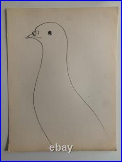 Picasso Ancienne Lithographie Oiseau 1957 (3)