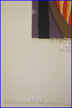 Picasso (d'après) Deschamps lithographie le corsage rayé 1978