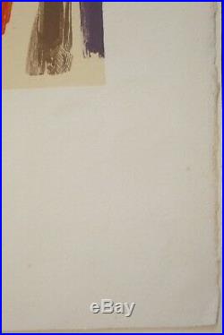 Picasso (d'après) Deschamps lithographie le corsage rayé 1978