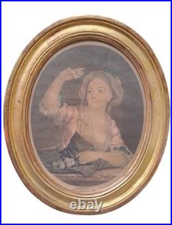 Pierre Davesne, Gravure XVIIIème Siècle. Les Cerises Et Les Prunes