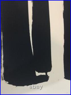 Pierre Soulages (1919) Lithographie Preuve D'Artiste Signé Original 51x65 CM