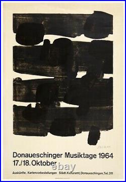 Pierre Soulages (né 1919) Lithographie n°12, 1964. Signée au crayon